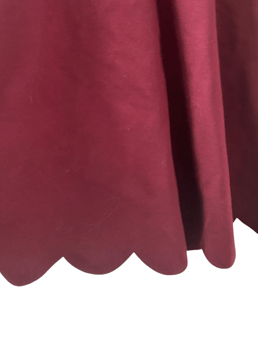 cumulonimbus clouds burgundy skater dress Esme Burgundy Square-Neck Maxi Dress With Cape Sleeves – Club L London main image 0