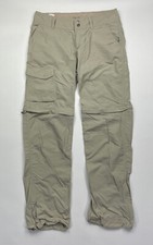 Columbia PFG Omni Shade Womens Size 6 Short Lt Khaki Zip Convertible Cargo Pants