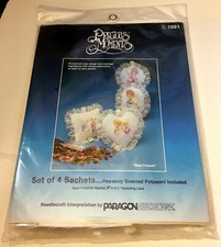 Paragon Needlecraft Kit Precious Moments Best Friends Sachets 4  1091 NEW