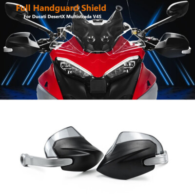 For Ducati DesertX Multistrada V4S Full Handguard Shield Hand Guard Protector