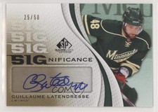 2010-11 SP Game Used Edition SIGnificance 25/50 Guillaume Latendresse Auto 0bz