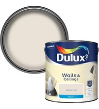 Dulux Matt Emulsion Paint For Walls And Ceilings - Summer Linen 5 Litres 9.00 per litre