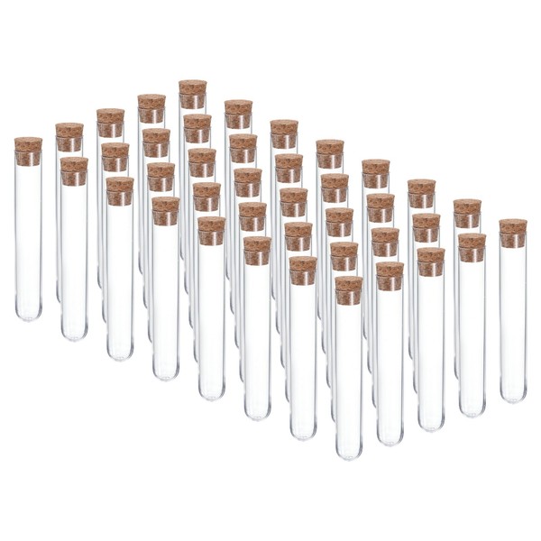 10Ml Plastik TeströHren Mit Kork Stopfen 40Stk 100X16Mm Rohre Klar-image