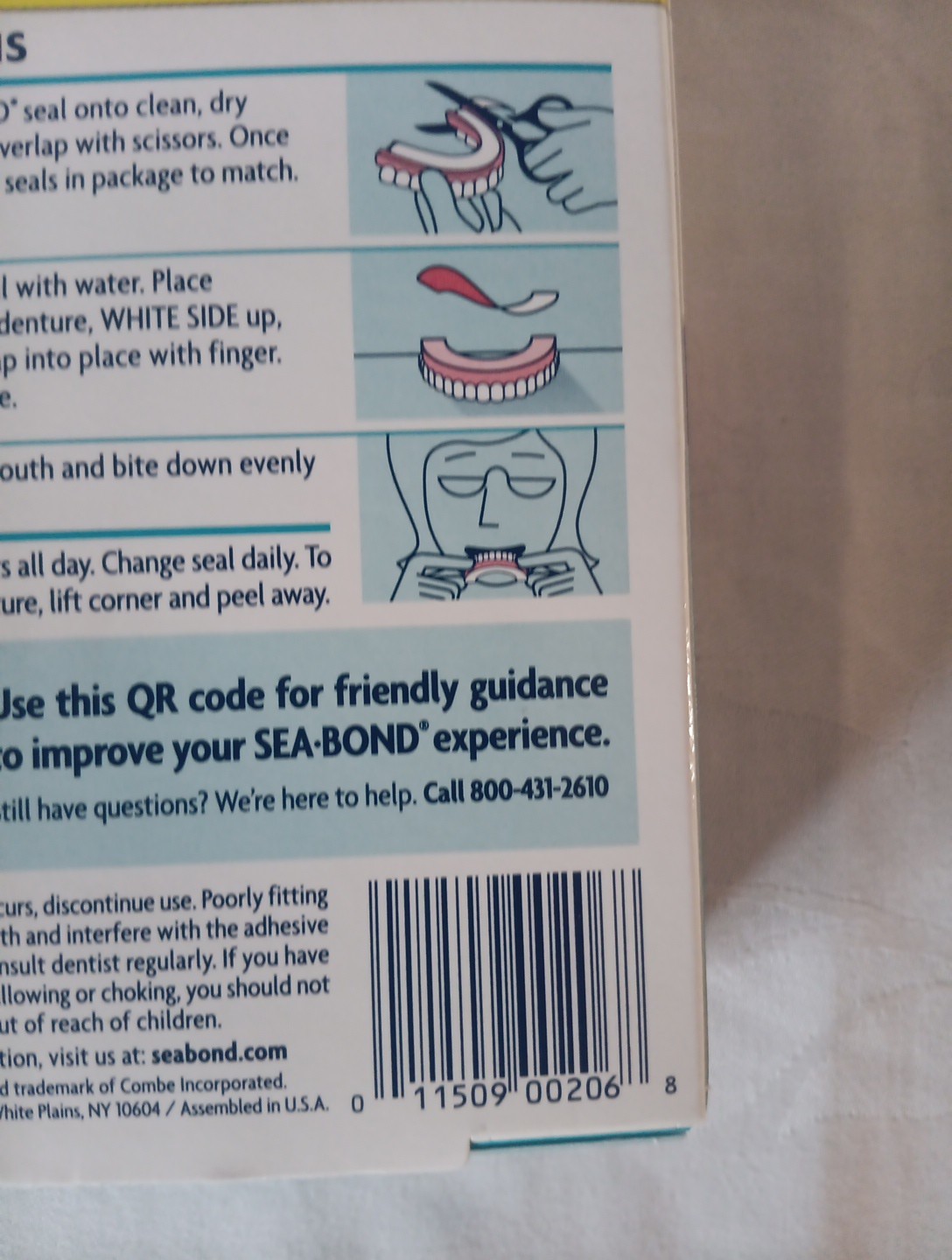 Sea-Bond Lower Adhesive Denture Seals Lot Of 3 Original 30 Ct per Box New