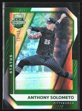 Anthony Solometo 2021 Panini Elite Extra Edition Status Green Die Cut /15 #37