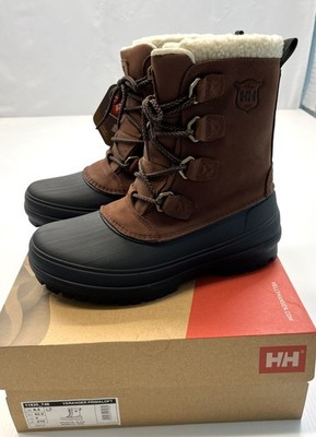 Men's HELLY HANSEN Varanger Primaloft Insulated Winter Boots BRUNETTE/BLACK