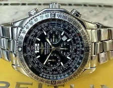 BREITLING 43mm PROFESSIONAL B-2 A42362 CHRONOGRAPH PAPER/BOX, -4 SEC/DAY GREAT