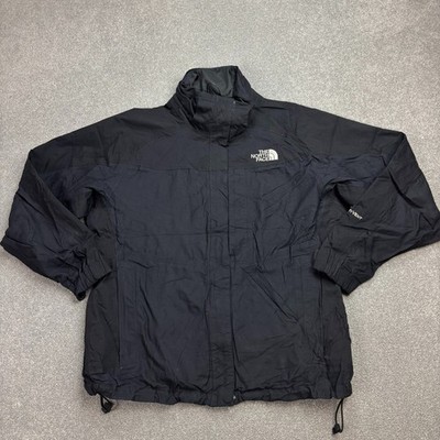North Face Jacke Damen Large schwarz Hyvent Bomber gefüttert Regenmantel Damen