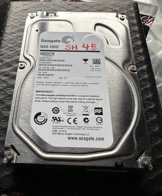 Seagate NAS HDD 4TB 3.5'' Internal Hard Drive 5900RPM 64MB SATA III (ST4000VN000)