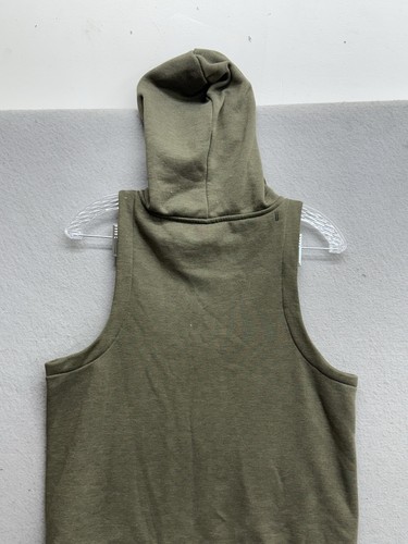 Felpa con cappuccio pullover senza maniche verde NoBull uomo taglia S Activewear - Foto 10 di 10