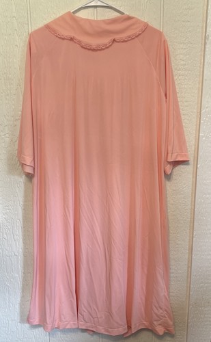 Shadowline Set Abito e Accappatoio Donna Nylon Taglia Large Pizzo Pesca Peignoir - Foto 5 di 19