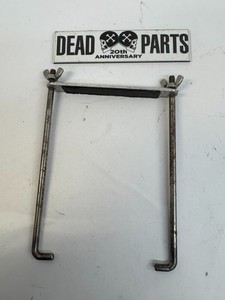 Harley battery hold tie-down bracket plate rods clips Chopper