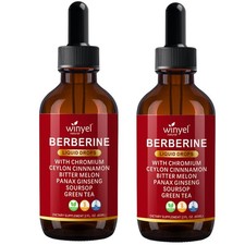 WINYEL Organic Ceylon Cinnamon & Berberine Drops with Superfood Extracts