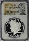 2025-S Peace Silver Dollar - NGC PF 70 Ultra Cameo