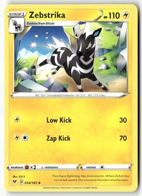 Zebstrika - SWSH04: Vivid Voltage UNCOMMON 054/185 NM