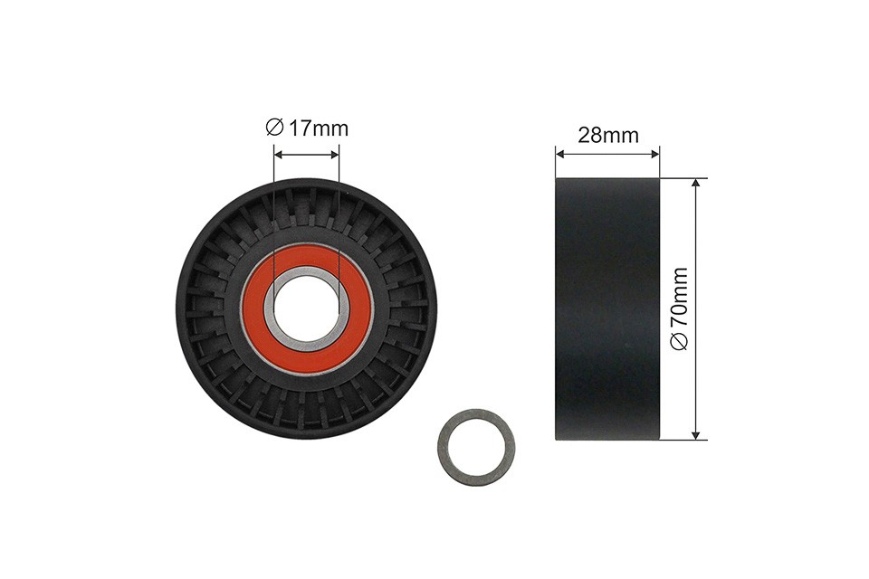 Fits NTY RNK-BM-057 MULTI-GROOVE BELT ROLLER   ⭐UK Stock⭐