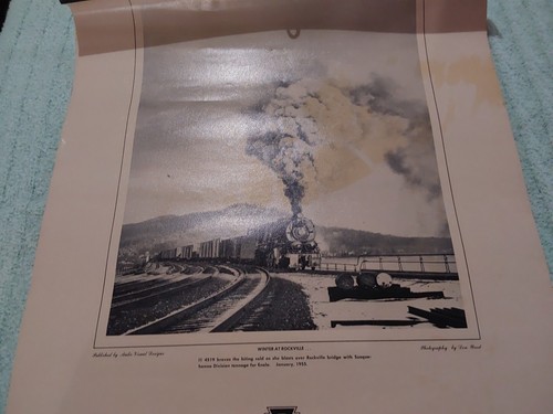 Calendario de pared del ferrocarril de Pensilvania 1978 intacto Competir PRR fotos en blanco y negro - Imagen 2 de 7
