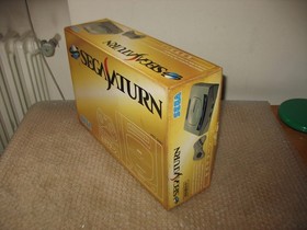 (BOX ONLY) BOX+MANUAL FOR SEGA SATURN GREY CONSOLE (BOX ONLY, NO CONSOLE)