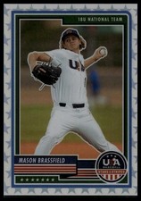 2023 Panini Stars & Stripes USA Baseball #4 Mason Brassfield White #/99 SN