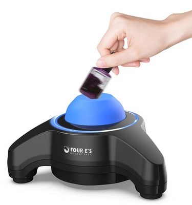FOUR E'S SCIENTIFIC Mini Vortex Mixer - Lab Vortex Shaker, 5600rpm, Blue, Tou...
