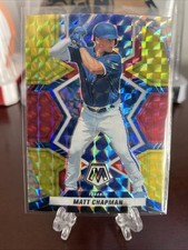 2022 Panini Mosaic Baseball Matt Chapman Gold Mosaic Prizm #38 Toronto Blue Jays