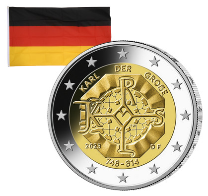 2 Euros commémorative Allemagne Charlemagne 2023