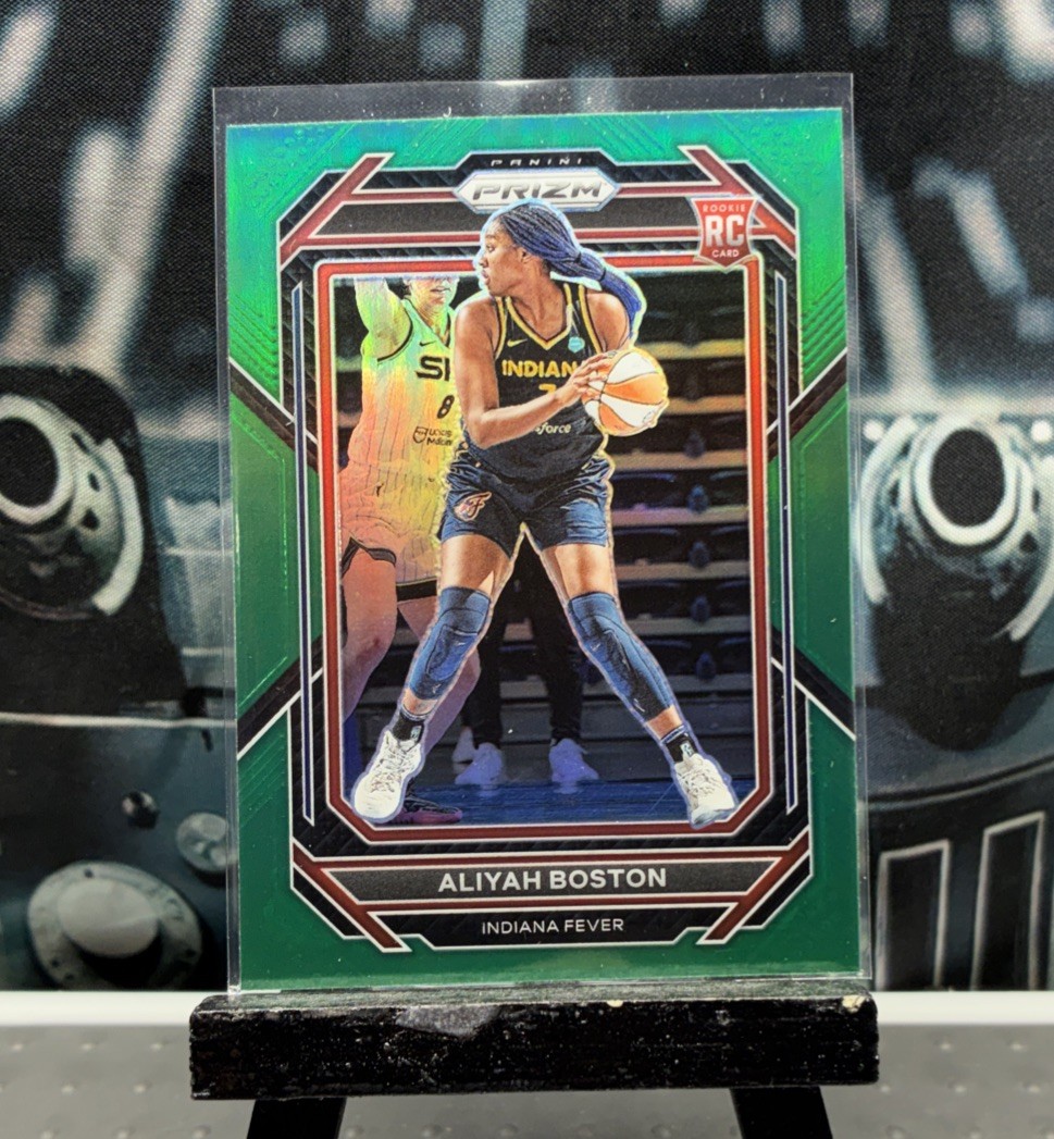 2023 Panini Prizm WNBA - Aliyah Boston #133 Green Prizm (RC)