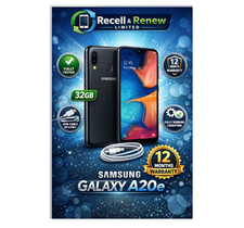 Samsung Galaxy A20e - 32GB - BLACK  Dual Sim - Unlocked - PRISTINE CONDITION
