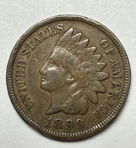 1899 1¢ Indian Head Cent Fine BN
