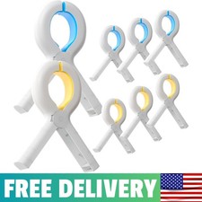 Beach Towel Clips For Beach Chairs 8 Pack Extra Large 3.7 Inch Heavy Duty