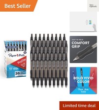 Profile Retractable Ballpoint Pens, Bold Point 1.4mm, Black, 36 Count - Offic...