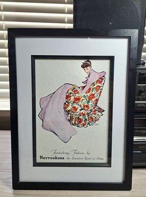 Horrockses & Cherry Heering Doppelanzeige - Original Papierwerbung von 1953 (ohne Rahmen)