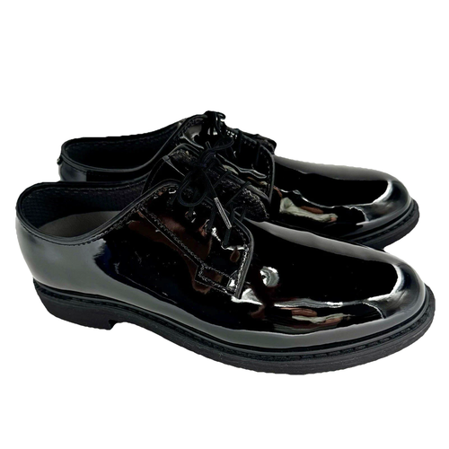 Bates Lites High Gloss Dress Oxford Shoes Women 7.5M Oil Slip Resistant Military - Picture 5 of 13