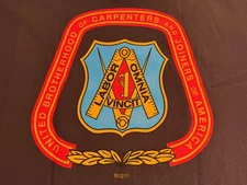 UNITED BROTHERHOOD of CARPENTERS "FULL COLOR" UNION EMBLEM T-SHIRT Union Made XL