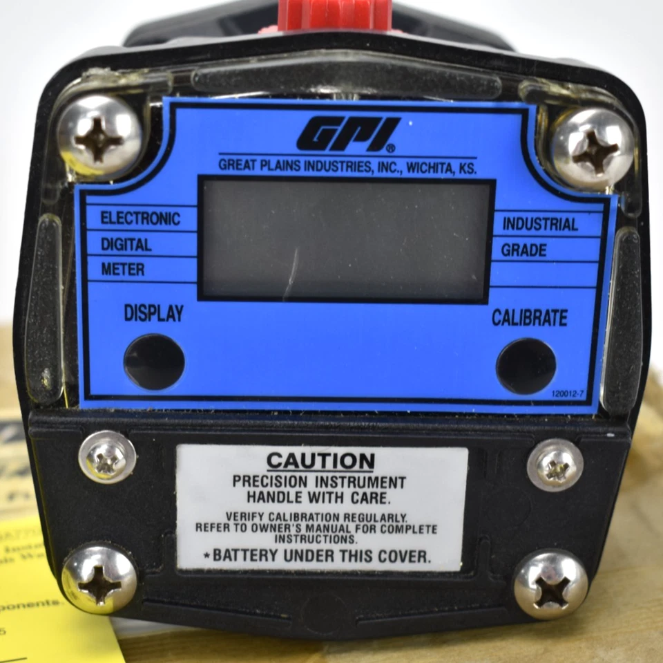 Medidor de vazão GPI Great Plains Industries Inc. GM007R2R21-5 - 1" NPT 0,79-21,1 GPM - Imagem 2 de 4