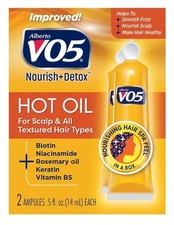 3 PACK Vo5 Hot Oil Nourish Detox Treatment 2 Count 0.5oz
