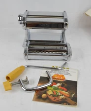 Marcato Atlas 150 Pasta Maker Machine Manual Hand Crank Clamp Made in Italy
