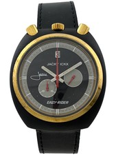 Sorna Jacky Ickx Bullhead Montre Manuel PVD Chronographe Pour Hommes, Fonctionne