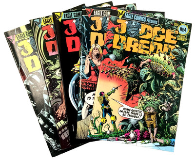 Eagle JUDGE DREDD (1984) #4 5 10 11 16 Brian Bolland Covers VF to NM Ships FREE!