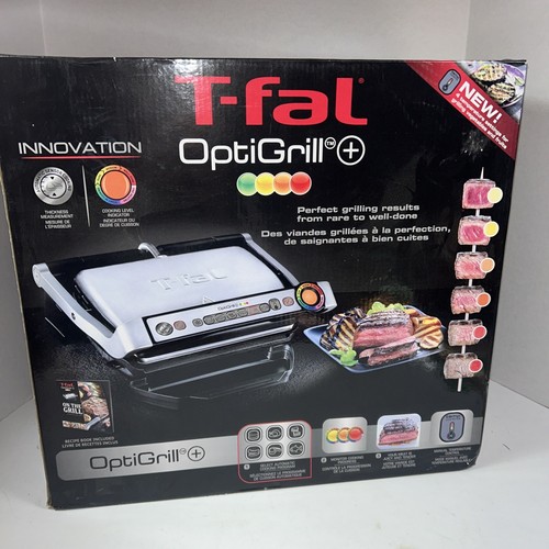 New Open Box T-Fal GC7 OptiGrill Automatic Sensor Cooking Indoor Electric Grill - Picture 3 of 5