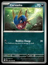Carvanha 060/094 Common Phantasmal Flames Pokemon Near Mint
