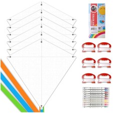 Customizable White Kite Kit 6 Pack