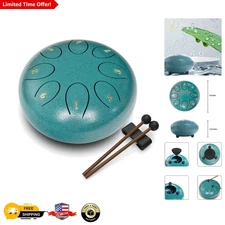 8-Note Alloy Steel Tongue Drum with Travel Bag - Perfect for Musicians