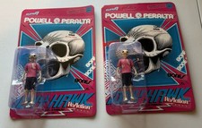 Lot Of 2 Tony Hawk Powell Peralta Bones Super7 Reaction Action Figure