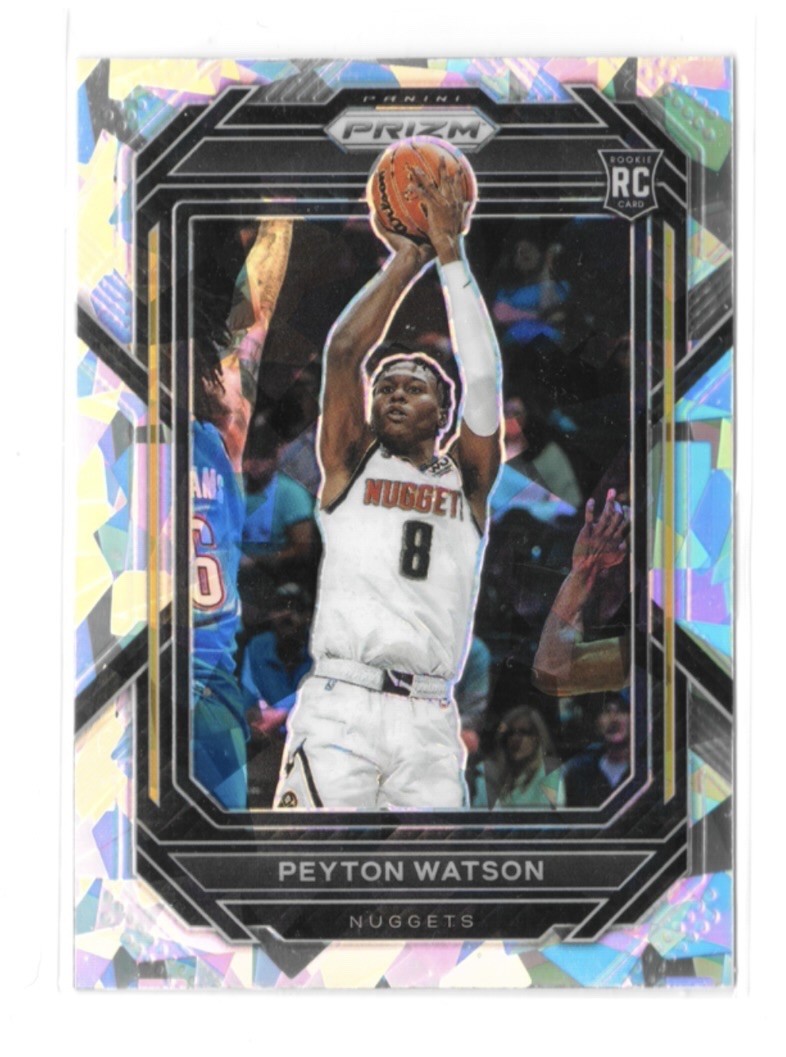 2022-23 Panini Prizm - Peyton Watson #259 Ice Prizm (RC)