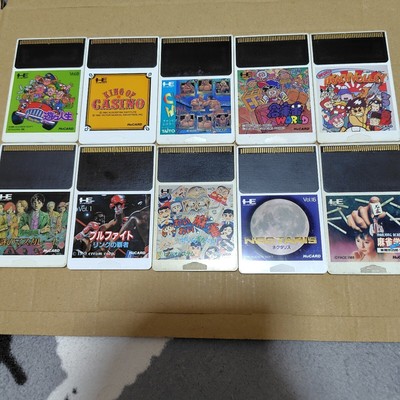 Pc Engine Software Hucard 10-Piece Set Pce Limited Edition Retro Classic Collect