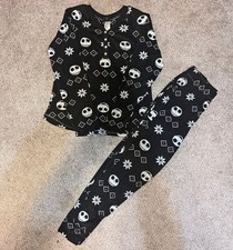 Disney Nightmare Before Christmas Jack Skellington Fleece Sleepwear Set S 4-6 