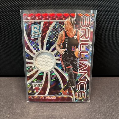DEMAR DEROZAN 2023-24 SPECTRA BRILLIANCE PATCH ASTRAL PRIZM /75