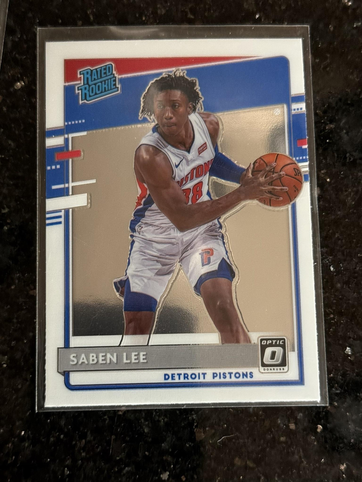 2020-21 Donruss Optic #191 Saben Lee Detroit Pistons