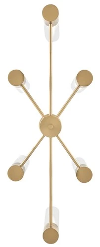 Lark 85406 Shea 6 Light 34"W Linear Chandelier - Black - Picture 2 of 11